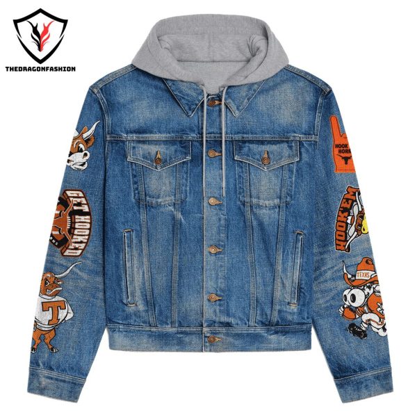 Texas Longhorns Nation Original Die Hard Fan Hooded Denim Jacket