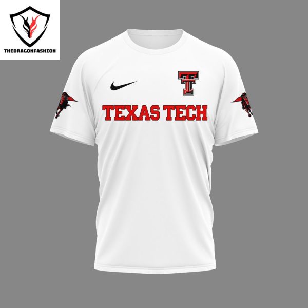 Texas Tech Red Raiders Wrech Em Tech 3D T-Shirt – White