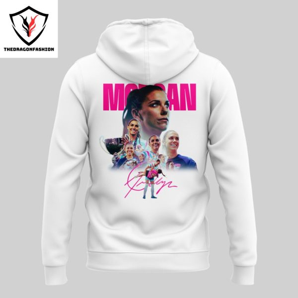 Thank You Alex Morgan Signature Design Hoodie – White