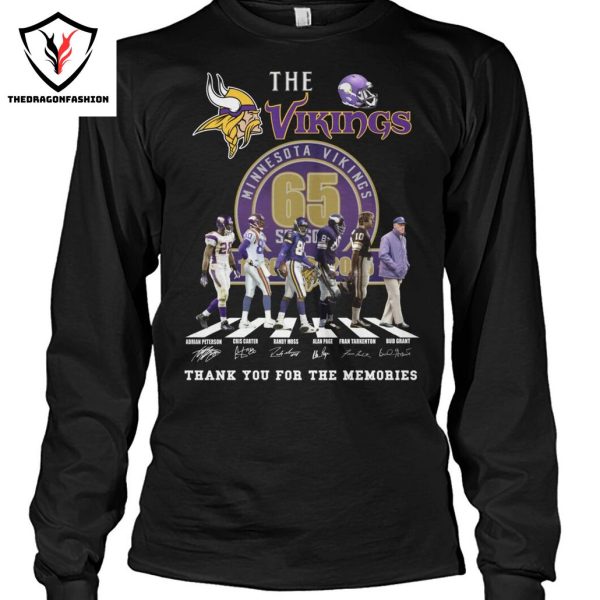 The Minnesota Vikings 65 Season Siganture Thank You For The Memories Unisex T-Shirt