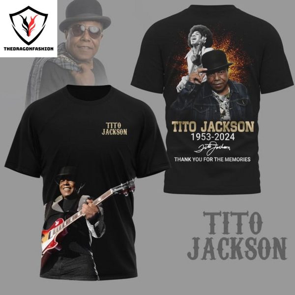 Tito Jackson 1953-2024 Signature Thank You For The Memories 3D T-Shirt