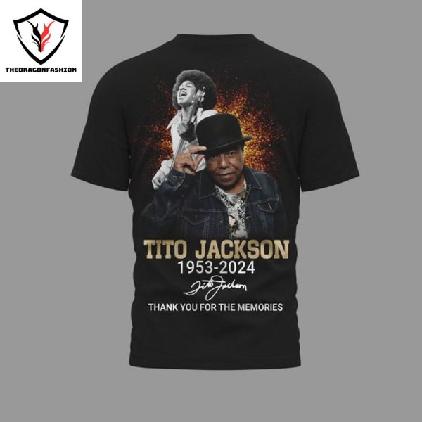 Tito Jackson 1953-2024 Signature Thank You For The Memories 3D T-Shirt