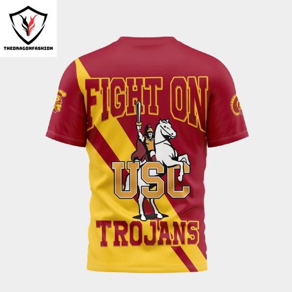 USC Trojans Fight On Trohans 3D T-Shirt