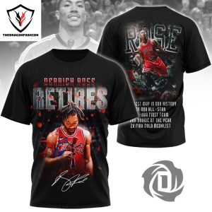 Derrick Rose – Retires Signature 3D T-Shirt