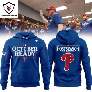 Philadelphia Phillies 2024 Postseason Locker Room Blue Hoodie