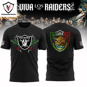 2024 Las Vegas Raiders Mexico Is Independence Day 3D T-Shirt