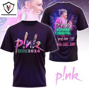 Pink Summer Carnival 2024 With Special Guests Sheryl Crow 3D T-Shirt