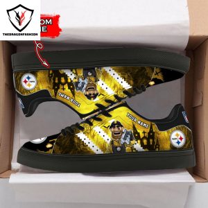 Personalized Pittsburgh Steelers Happy Halloween Stan Smith Shoes – Black