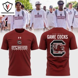 2024 South Carolina Gamecocks Football 3D T-Shirt – Red