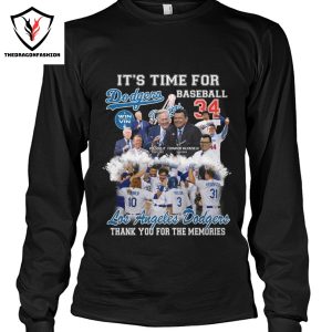 It Time For Baseaball Los Angeles Dodgers Fernando Valenzuela x Vin Scully Signature Thank You For The Memories Unisex T-Shirt