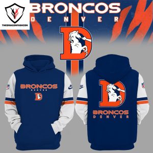 Denver Broncos Logo Version 2024 Hoodie – White