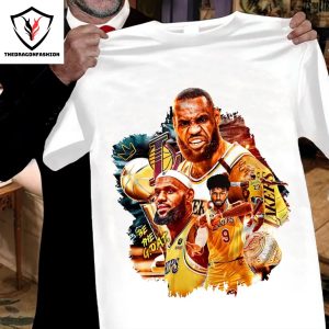 Lebron James & Bronny James Los Angeles Lakers Unisex T-Shirt