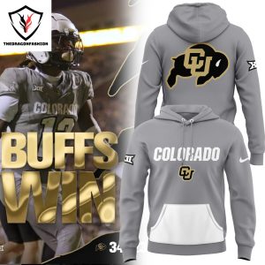 Personalized Colorado Buffaloes Football 2024 Logo Hoodie – Grey