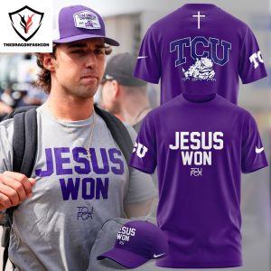 Jesus Won TCU Horned Frogs 3D T-Shirt – White