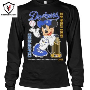 Mickey – Los Angeles Dodgers 2024 World Series Champions Unisex T-Shirt