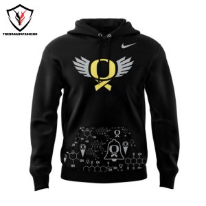 2024 Coach Oregon Ducks Cancer Logo Hoodie – Black x Gold