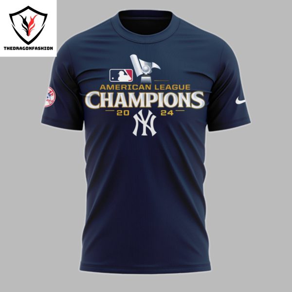 2024 ALCS – American League Champions New York Yankees 3D T-Shirt 2024 – Blue