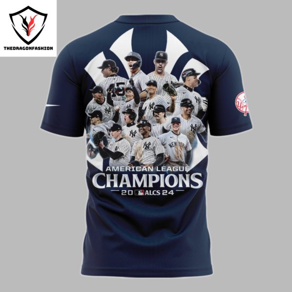 2024 ALCS – American League Champions New York Yankees 3D T-Shirt 2024 – Blue