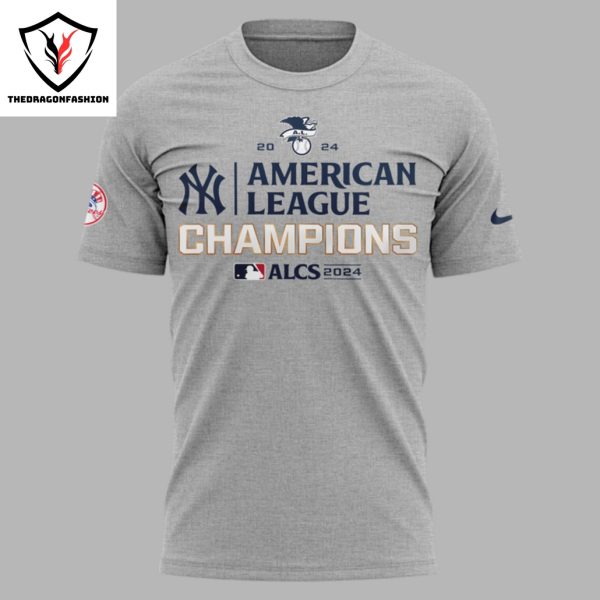 2024 ALCS – American League Champions New York Yankees 3D T-Shirt 2024 – Grey