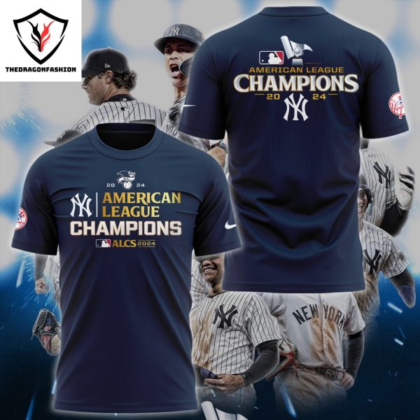 2024 ALCS New York Yankees 3D T-Shirt – Blue