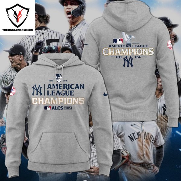 2024 American League Champions New York Yankees Hoodie – Grey