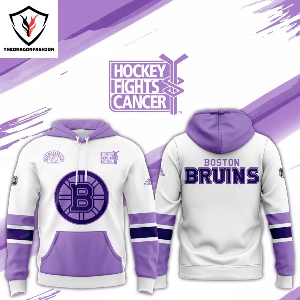 2024 Boston Bruins Hockey Fights Cancer Hoodie