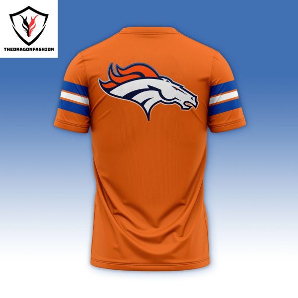 2024 Denver Broncos Throwback Design 3D T-Shirt