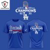 2024 Los Angeles Dodgers World Series Champions Eight Times 3D T-Shirt – Blue