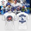 2024 Los Angeles Dodgers World Series Champions Eight Times 3D T-Shirt – Blue