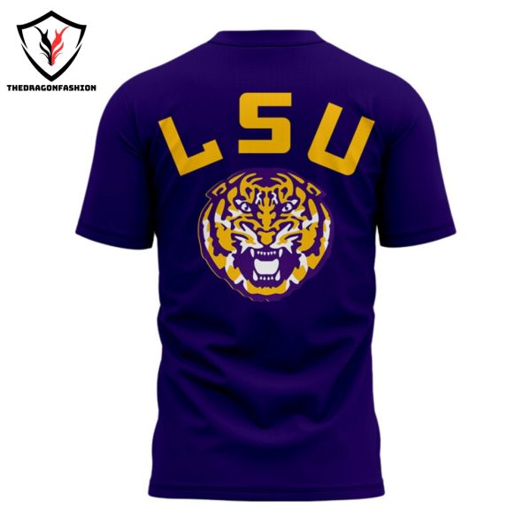 2024 LSU Tigers Football Logo 3D T-Shirt