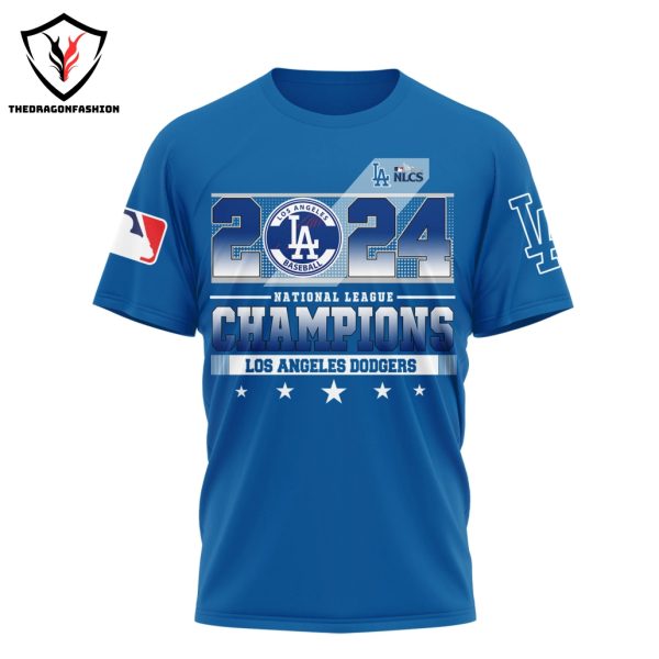 2024 NLCS Los Angeles Dodgers 3D T-Shirt – Blue