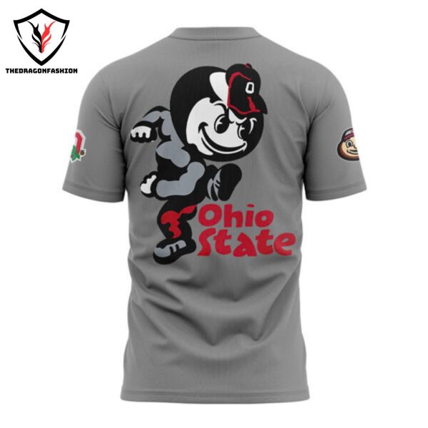 2024 Ohio State Buckeyes Gray Game 3D T-Shirt