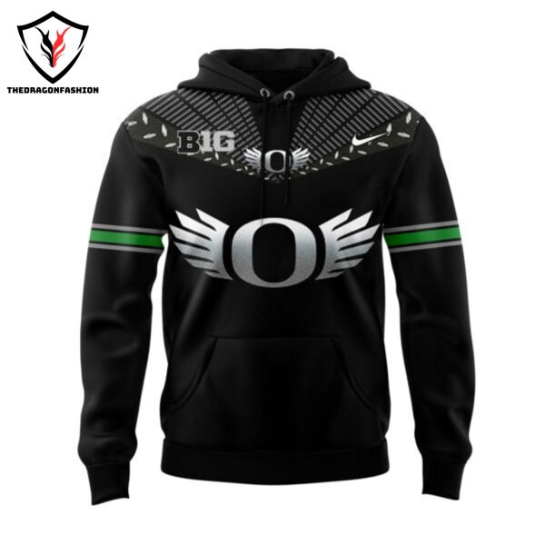 2024 Oregon Ducks Cancer Logo Black Hoodie