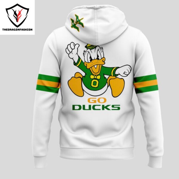 2024 Oregon Ducks X Go Ducks Hoodie – White