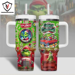 The Grinch Who Stole Christmas Tumbler With Handle And Straw