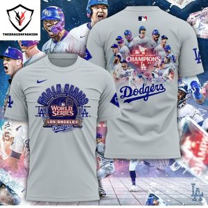 Los Angeles Dodgers World Series National League Champions 3D T-Shirt