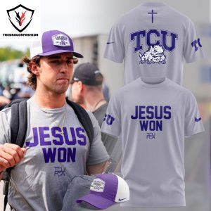 Jesus Won TCU Horned Frogs 3D T-Shirt – White