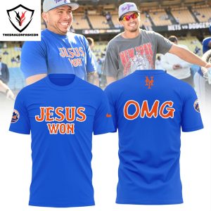 Jesus Won X New York Mets 2024 3D T-Shirt – Blue