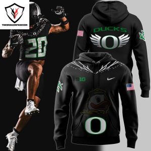 2024 Oregon Ducks Football Game Black Hoodie