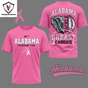 Nebraska Cornhuske Tide Tackle Breast Pink Out 3D T-Shirt – Black