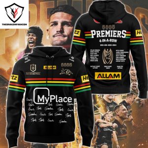 Penrith Panthers 2024 Champions Premiers 4-In-A-Row Signature Hoodie