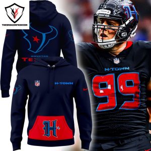 2024 Houston Texans H-Town Design Blue Hoodie