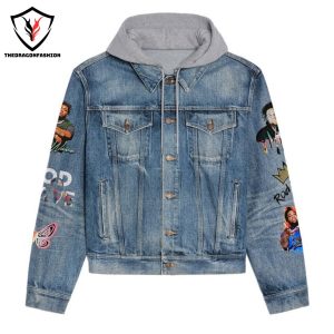 Rod Wave Last Lap Tour Hooded Denim Jacket