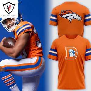 2024 Denver Broncos Football Team Logo Hoodie – Blue