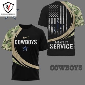 Salute To Service Dallas Cowboys 3D T-Shirt