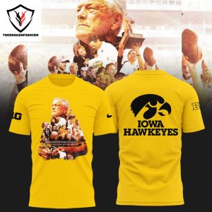 Legend Kirk Ferentz Iowa Hawkeyes Football 3D T-Shirt – Gold