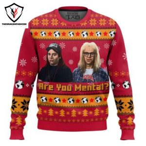 Saturday Night Live-Waynes World Are you Mental Christmas Sweater