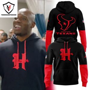 2024 Houston Texans Special Black Red Hoodie