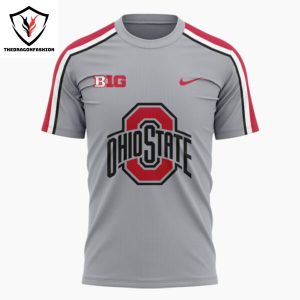 Personalized 2024 Ohio State Buckeyes Gray Game 3D T-Shirt