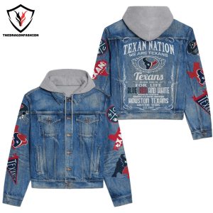 Texan Nation – We Are Houston Texans Hooded Denim Jacket